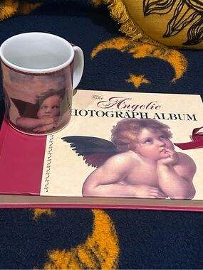 VTG 90s Celestial Cherub Coffee Cup Photo Album Set Whimsigoth Rafael’s Angels